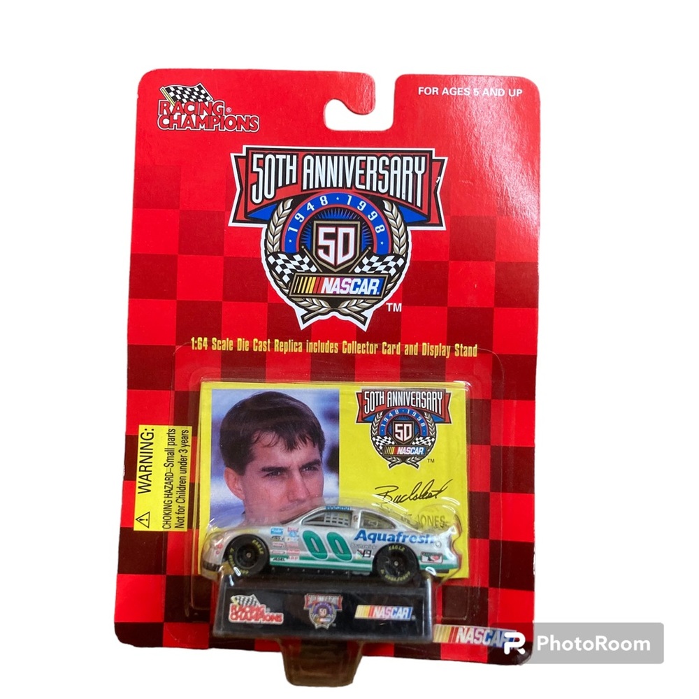 Racing Champions Buckshot Jones die cast car  collector card and stand